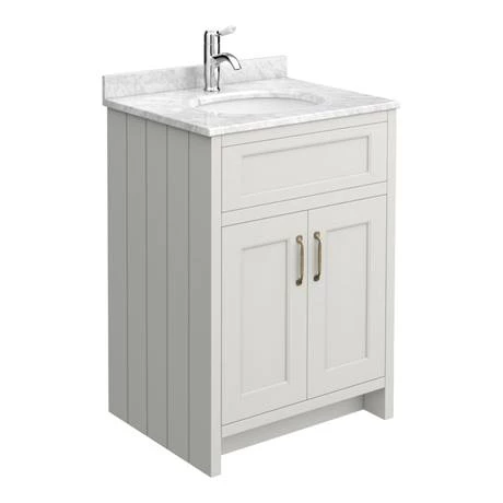 Chatsworth Grey White Marble 4-Piece Low Level Bathroom Suite 7 Chatsworth Grey White Marble 4-Piece Low Level Bathroom Suite - Image 5