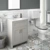 Chatsworth Grey White Marble 4-Piece Low Level Bathroom Suite -Cloakroom Suites Shop CGYWMLL4PC prod