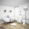 Chatsworth High Level White Roll Top Bathroom Suite 2 Chatsworth High Level White Roll Top Bathroom Suite -Cloakroom Suites Shop CHLSWHT p