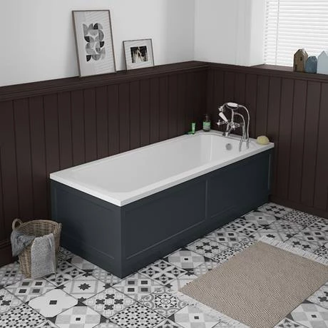 Chatsworth Graphite Bathroom Suite incl. 1700 x 700 Bath with Panels 4 Chatsworth Graphite Bathroom Suite incl. 1700 x 700 Bath with Panels - Image 2