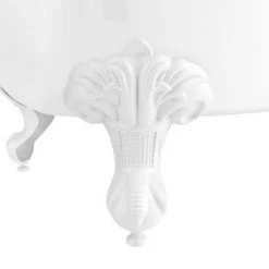 Chatsworth White Traditional Shower Bath Suite - 1700mm with Brushed Brass Screen + White Leg Set 11 Chatsworth White Traditional Shower Bath Suite - 1700mm with Brushed Brass Screen + White Leg Set -Cloakroom Suites Shop CHTWS17 d3 460