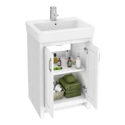 Chatsworth White Traditional Shower Bath Suite - 1700mm with Brushed Brass Screen + White Leg Set 12 Chatsworth White Traditional Shower Bath Suite - 1700mm with Brushed Brass Screen + White Leg Set -Cloakroom Suites Shop CHTWS17 d4 460