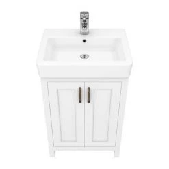Chatsworth White Traditional Shower Bath Suite - 1700mm with Brushed Brass Screen + White Leg Set 13 Chatsworth White Traditional Shower Bath Suite - 1700mm with Brushed Brass Screen + White Leg Set -Cloakroom Suites Shop CHTWS17 d5 460