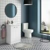 Cruze 600 Curved Floorstanding Vanity Unit + Close Coupled Toilet 2 Cruze 600 Curved Floorstanding Vanity Unit + Close Coupled Toilet -Cloakroom Suites Shop CRZ6FSCC p