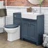 Chatsworth Traditional Blue Semi-Recessed Vanity Unit + Toilet Package 2 Chatsworth Traditional Blue Semi-Recessed Vanity Unit + Toilet Package -Cloakroom Suites Shop CSR600WCBLU np