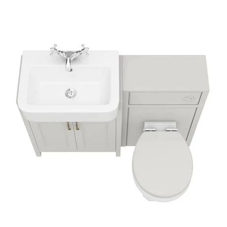 Chatsworth Traditional Grey Semi-Recessed Vanity Unit + Toilet Package 8 Chatsworth Traditional Grey Semi-Recessed Vanity Unit + Toilet Package - Image 6