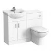 Cove 1050mm Vanity Unit Cloakroom Suite (Gloss White - Depth 300mm) 1 Cove 1050mm Vanity Unit Cloakroom Suite (Gloss White - Depth 300mm) -Cloakroom Suites Shop CV1050CS n p