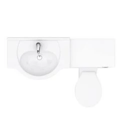 Cove 1150mm Vanity Unit Cloakroom Suite (Gloss White - Depth 300mm) 13 Cove 1150mm Vanity Unit Cloakroom Suite (Gloss White - Depth 300mm) -Cloakroom Suites Shop CV1150CS n d3 460