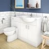 Cove 1150mm Vanity Unit Cloakroom Suite (Gloss White - Depth 300mm) 2 Cove 1150mm Vanity Unit Cloakroom Suite (Gloss White - Depth 300mm) -Cloakroom Suites Shop CV1150CS np