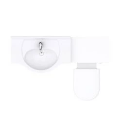 Cove 1250mm Vanity Unit Bathroom Suite + Tap (High Gloss White - Depth 330mm) 13 Cove 1250mm Vanity Unit Bathroom Suite + Tap (High Gloss White - Depth 330mm) -Cloakroom Suites Shop CV1250CSB n d2 460
