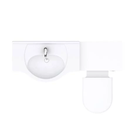 Cove 1250mm Vanity Unit Bathroom Suite + Tap (High Gloss White - Depth 330mm) 8 Cove 1250mm Vanity Unit Bathroom Suite + Tap (High Gloss White - Depth 330mm) - Image 6