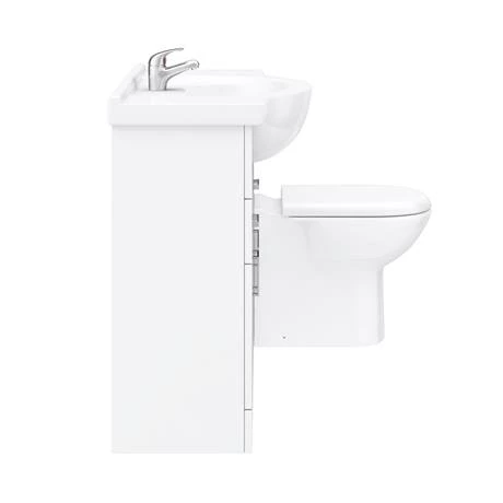 Cove 1320mm Vanity Unit Suite + Tap (High Gloss White - Depth 330mm) 8 Cove 1320mm Vanity Unit Suite + Tap (High Gloss White - Depth 330mm) - Image 6