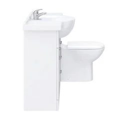 Cove 1520mm Vanity Unit Bathroom Suite (High Gloss White - Depth 330mm) 13 Cove 1520mm Vanity Unit Bathroom Suite (High Gloss White - Depth 330mm) -Cloakroom Suites Shop CV1520BS D5 460