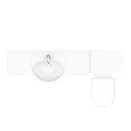 Cove 1700mm Vanity Unit Suite + Tap (High Gloss White - Depth 330mm) 8 Cove 1700mm Vanity Unit Suite + Tap (High Gloss White - Depth 330mm) - Image 6