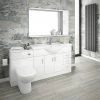 Cove 1700mm Vanity Unit Suite + Tap (High Gloss White - Depth 330mm) 2 Cove 1700mm Vanity Unit Suite + Tap (High Gloss White - Depth 330mm) -Cloakroom Suites Shop CV1700BST p