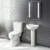 Cove 4 Piece Bathroom Suite (Comfort Height Toilet w. Basin) -Cloakroom Suites Shop CV4PCCH p