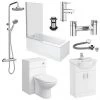 Cove Complete Modern Bathroom Package (incl. Standard Shower Bath) 2 Cove Complete Modern Bathroom Package (incl. Standard Shower Bath) -Cloakroom Suites Shop CV5CBP n p