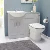 Cove 1050mm Light Grey Vanity Unit Cloakroom Suite 2 Cove 1050mm Light Grey Vanity Unit Cloakroom Suite -Cloakroom Suites Shop CVG1050CS p