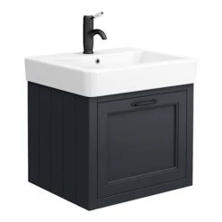 Chatsworth Wall Hung Graphite Vanity with Matt Black Handle & Low Level Toilet 8 Chatsworth Wall Hung Graphite Vanity with Matt Black Handle & Low Level Toilet -Cloakroom Suites Shop CWH560BLKMBLL d1 460