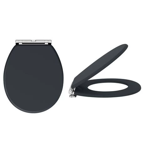 Chatsworth Wall Hung Graphite Vanity with Matt Black Handle & Low Level Toilet 7 Chatsworth Wall Hung Graphite Vanity with Matt Black Handle & Low Level Toilet - Image 5