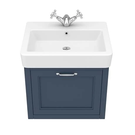 Chatsworth Wall Hung Blue Vanity with Chrome Handle & Low Level Toilet 4 Chatsworth Wall Hung Blue Vanity with Chrome Handle & Low Level Toilet - Image 2