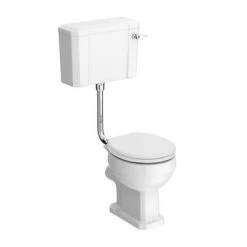 Chatsworth Wall Hung White Vanity with Brass Handle & Low Level Toilet 12 Chatsworth Wall Hung White Vanity with Brass Handle & Low Level Toilet -Cloakroom Suites Shop CWH560WHTBLL d4 460