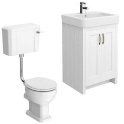 Chatsworth White 4-Piece Low Level Bathroom Suite -Cloakroom Suites Shop CWHTLL4PC nd4 460