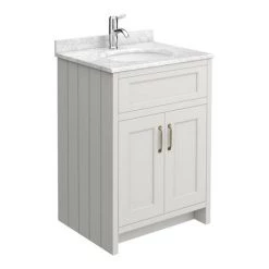 Chatsworth White Marble Traditional Grey Vanity Unit + Toilet Package 11 Chatsworth White Marble Traditional Grey Vanity Unit + Toilet Package -Cloakroom Suites Shop CWM610WCGRY n d2 460