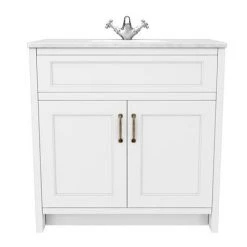 Chatsworth White Marble 810mm Traditional White Vanity Unit + Toilet Package 11 Chatsworth White Marble 810mm Traditional White Vanity Unit + Toilet Package -Cloakroom Suites Shop CWM810WCWHT n d1 460