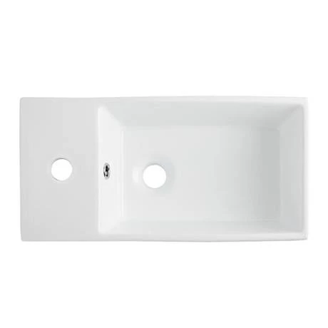 Nuie Cubix Gloss White Vanity Unit with Concealed Cistern, Square BTW Pan & Soft Close Seat 8 Nuie Cubix Gloss White Vanity Unit with Concealed Cistern, Square BTW Pan & Soft Close Seat - Image 6