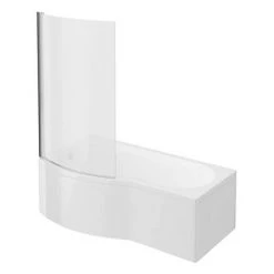 Cruze B-Shaped Shower Bath Suite - 1700mm with White Vanity Unit and Toilet 10 Cruze B-Shaped Shower Bath Suite - 1700mm with White Vanity Unit and Toilet -Cloakroom Suites Shop CZSBS17 d2 460