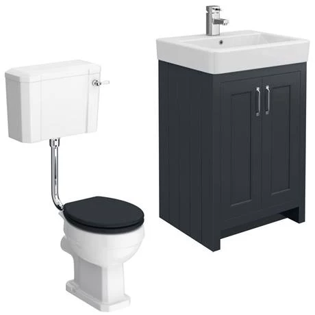 Chatsworth Graphite 4-Piece Low Level Bathroom Suite 5 Chatsworth Graphite 4-Piece Low Level Bathroom Suite - Image 3