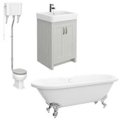 Chatsworth High Level Grey Roll Top Bathroom Suite 11 Chatsworth High Level Grey Roll Top Bathroom Suite -Cloakroom Suites Shop Chatsworth HL Grey Roll Top Suite detail 460