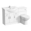 Cove 1250mm Vanity Unit Bathroom Suite + Tap (High Gloss White - Depth 330mm) 1 Cove 1250mm Vanity Unit Bathroom Suite + Tap (High Gloss White - Depth 330mm) -Cloakroom Suites Shop Cove 1250mm Vanity Unit Bathroom Suite p