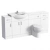 Cove 1720mm 4 Piece Vanity Unit Suite (High Gloss White - Depth 300mm) -Cloakroom Suites Shop Cove 1720mm 4 Piece Vanity Unit Suite p