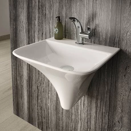 Hudson Reed Grace 1TH Wall Hung Suite (Rimless Toilet, Concealed Cistern + Basin) 4 Hudson Reed Grace 1TH Wall Hung Suite (Rimless Toilet, Concealed Cistern + Basin) - Image 2