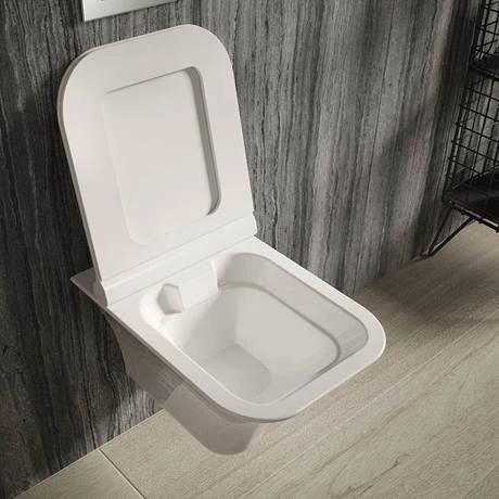 Hudson Reed Grace 1TH Wall Hung Suite (Rimless Toilet, Concealed Cistern + Basin) 5 Hudson Reed Grace 1TH Wall Hung Suite (Rimless Toilet, Concealed Cistern + Basin) - Image 3