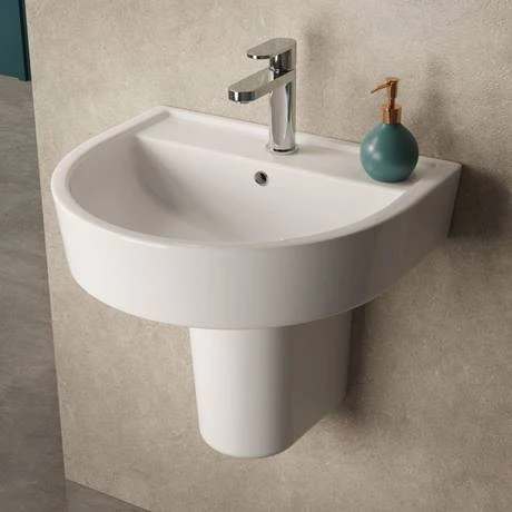 Hudson Reed Luna 1TH Wall Hung Suite (Toilet, Concealed Cistern + Basin) 4 Hudson Reed Luna 1TH Wall Hung Suite (Toilet, Concealed Cistern + Basin) - Image 2