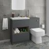 Haywood Grey Modern Sink Vanity Unit + Toilet Package 1 Haywood Grey Modern Sink Vanity Unit + Toilet Package -Cloakroom Suites Shop HYGVTP prod