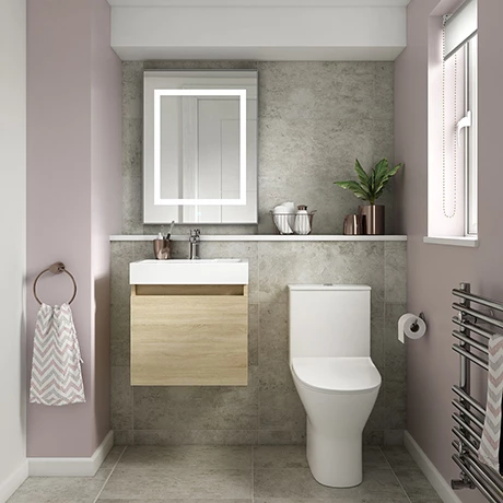 Milan Juno Natural Oak Cloakroom Suite 3 Milan Juno Natural Oak Cloakroom Suite