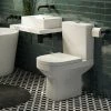 Kyoto Cloakroom Suite (450 Counter Top Basin + Close Coupled Toilet) -Cloakroom Suites Shop KCS01TH p