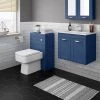 Keswick Blue Wall Hung 2-Door Vanity Unit + Toilet Package 1 Keswick Blue Wall Hung 2-Door Vanity Unit + Toilet Package -Cloakroom Suites Shop KES BLU PK3 p