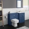 Keswick Blue Sink Vanity Unit, Storage Unit + Toilet Package 2 Keswick Blue Sink Vanity Unit, Storage Unit + Toilet Package -Cloakroom Suites Shop KES BLU PK4 p