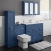 Keswick Blue 1015mm Sink Vanity Unit, Tall Boy + Toilet Package 1 Keswick Blue 1015mm Sink Vanity Unit, Tall Boy + Toilet Package -Cloakroom Suites Shop KES BLU PK7 p