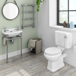 Keswick 4-Piece Traditional Cloakroom Suite - 2 Tap Hole
