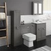 Keswick Grey Sink Vanity Unit, Storage Unit, Tall Boy + Toilet Package 1 Keswick Grey Sink Vanity Unit, Storage Unit, Tall Boy + Toilet Package -Cloakroom Suites Shop KES GRY PK5 p