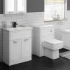 Keswick White 620mm Sink Vanity Unit + Toilet Package 1 Keswick White 620mm Sink Vanity Unit + Toilet Package -Cloakroom Suites Shop KES WHT PK1 np