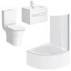 Laguna Small Shower Bath Suite 1 Laguna Small Shower Bath Suite -Cloakroom Suites Shop LSSBS NPA