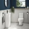 Milan Minimalist Compact Floor Standing Vanity Unit + Knedlington Close Coupled Toilet 2 Milan Minimalist Compact Floor Standing Vanity Unit + Knedlington Close Coupled Toilet -Cloakroom Suites Shop MCFSVKCCT n p