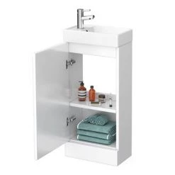 Milan Minimalist Floor Standing Cloakroom Suite 11 Milan Minimalist Floor Standing Cloakroom Suite -Cloakroom Suites Shop MCS2 nwd3 460